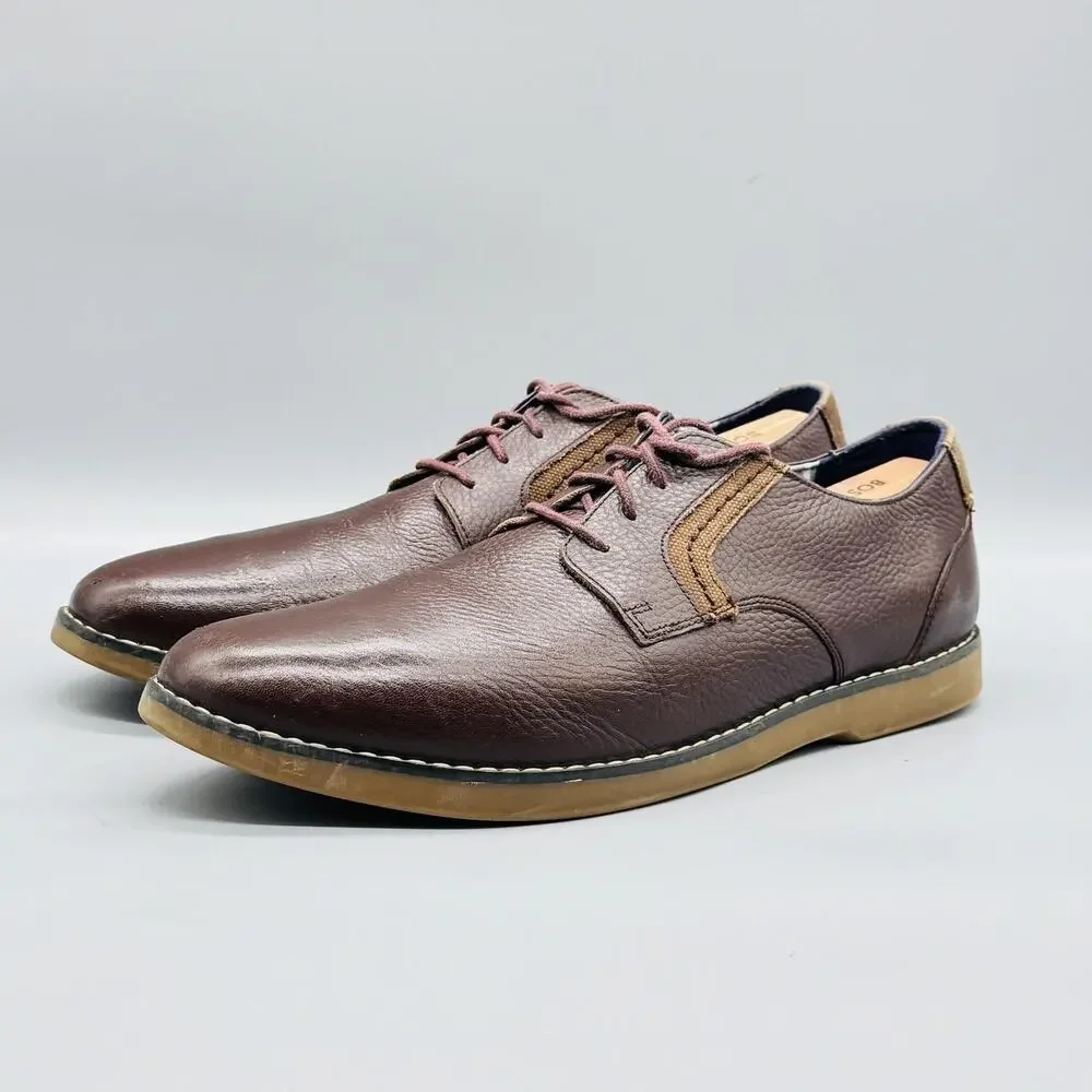 Sperry Shoes Mens 12 Brown Leather Top Sider Derby Oxford Dress Casual Comfort